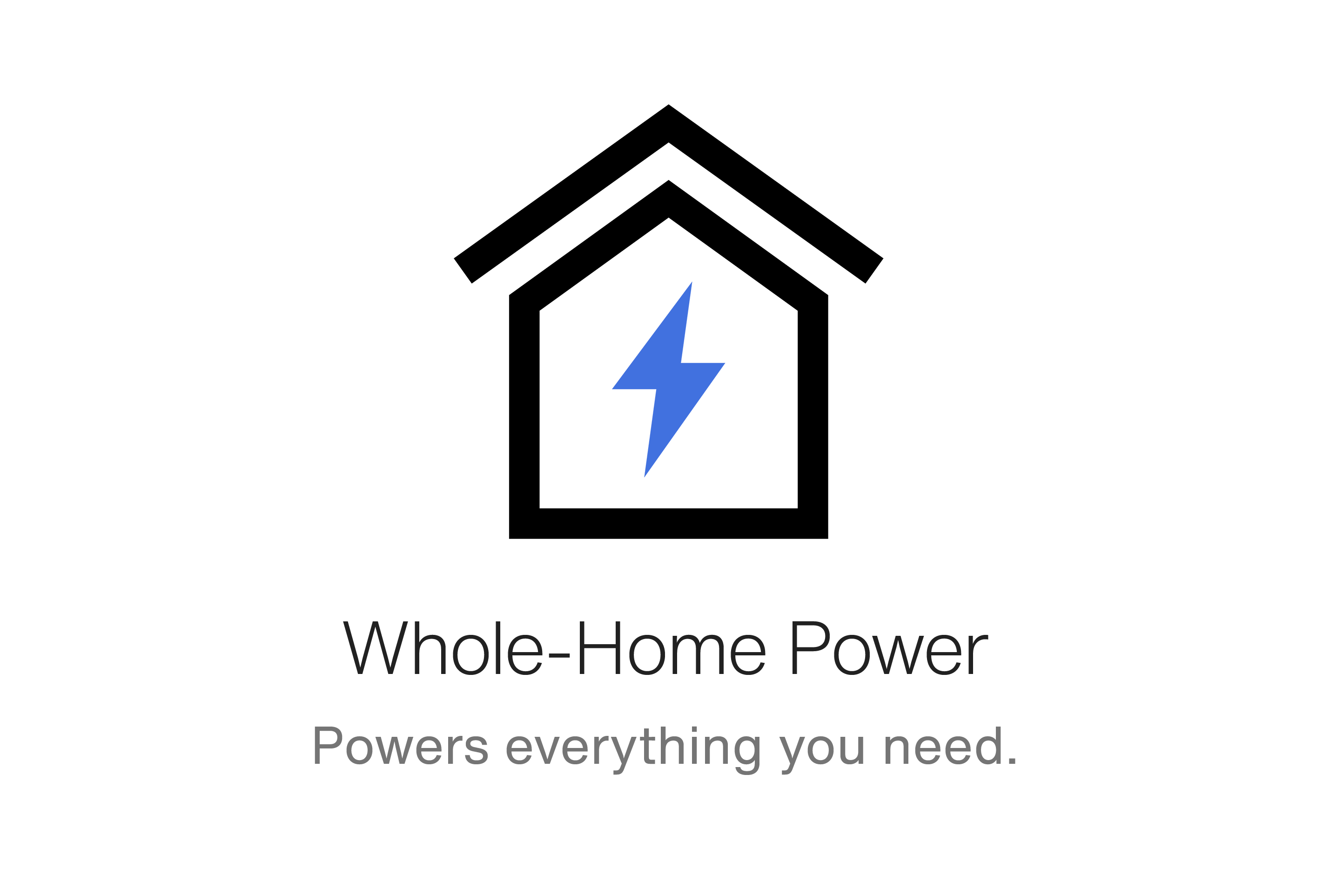 HE - Black and blue graphic to represent a whole house power solution.
DAM # aae41039